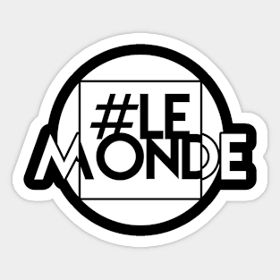 1st Official tshirt: LeMonde black edition Sticker